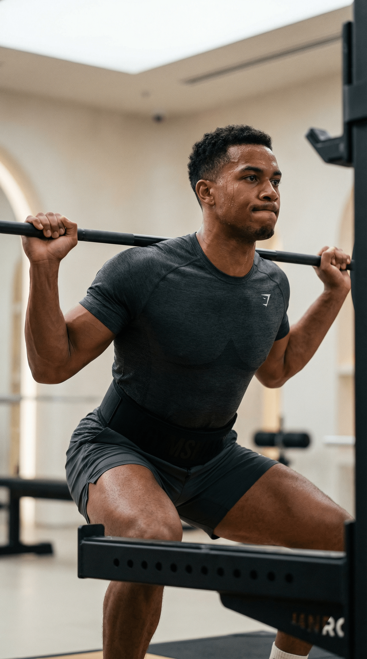 AI product shot of Velcro Weightlifting Belt