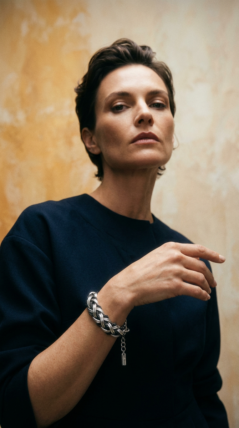 AI product shot of anomalie braided bracelet