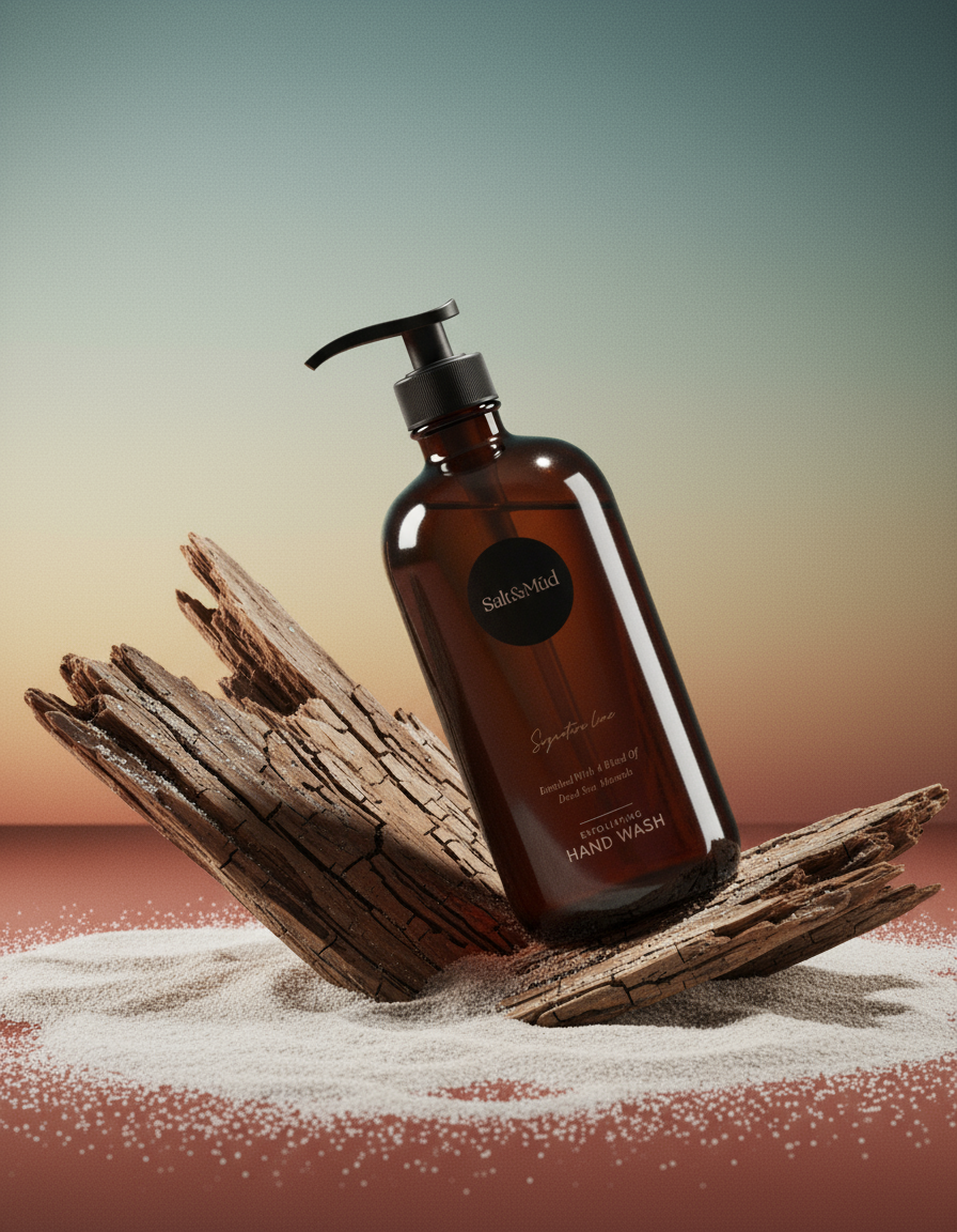AI product shot of Signature Exfoliating Hand Wash With Dead Sea Minerals 500ml
