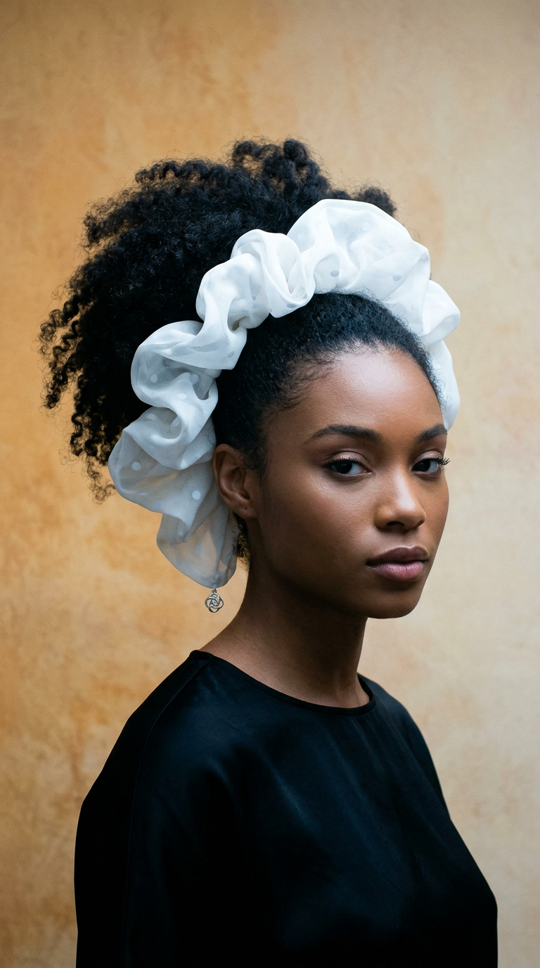 AI product shot of Danjung Scrunchie