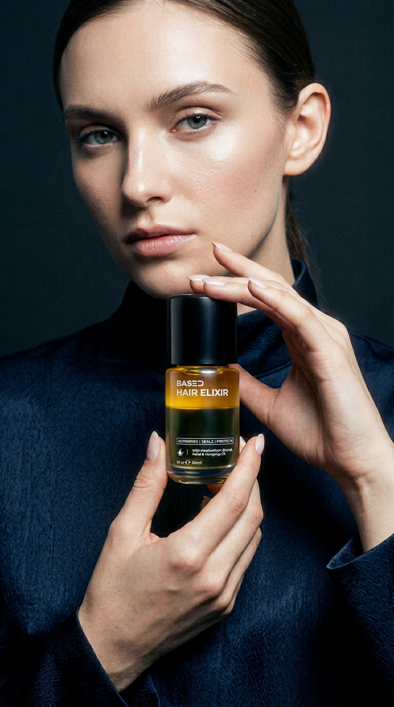 AI product shot of Hair Elixir