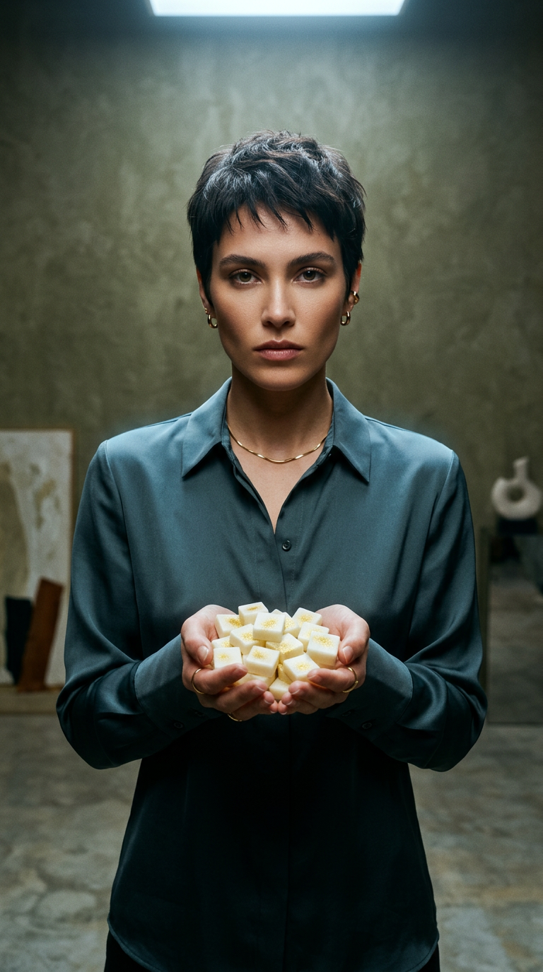 AI product shot of Citrus Fusion 6 Scented Wax Melt Cubes