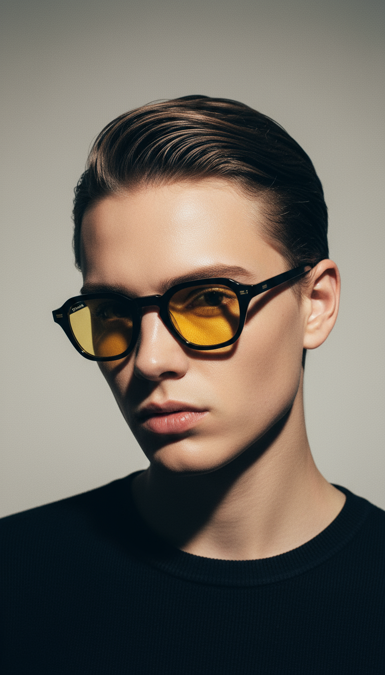 AI product shot of Ultra Light S Square Black / Yellow