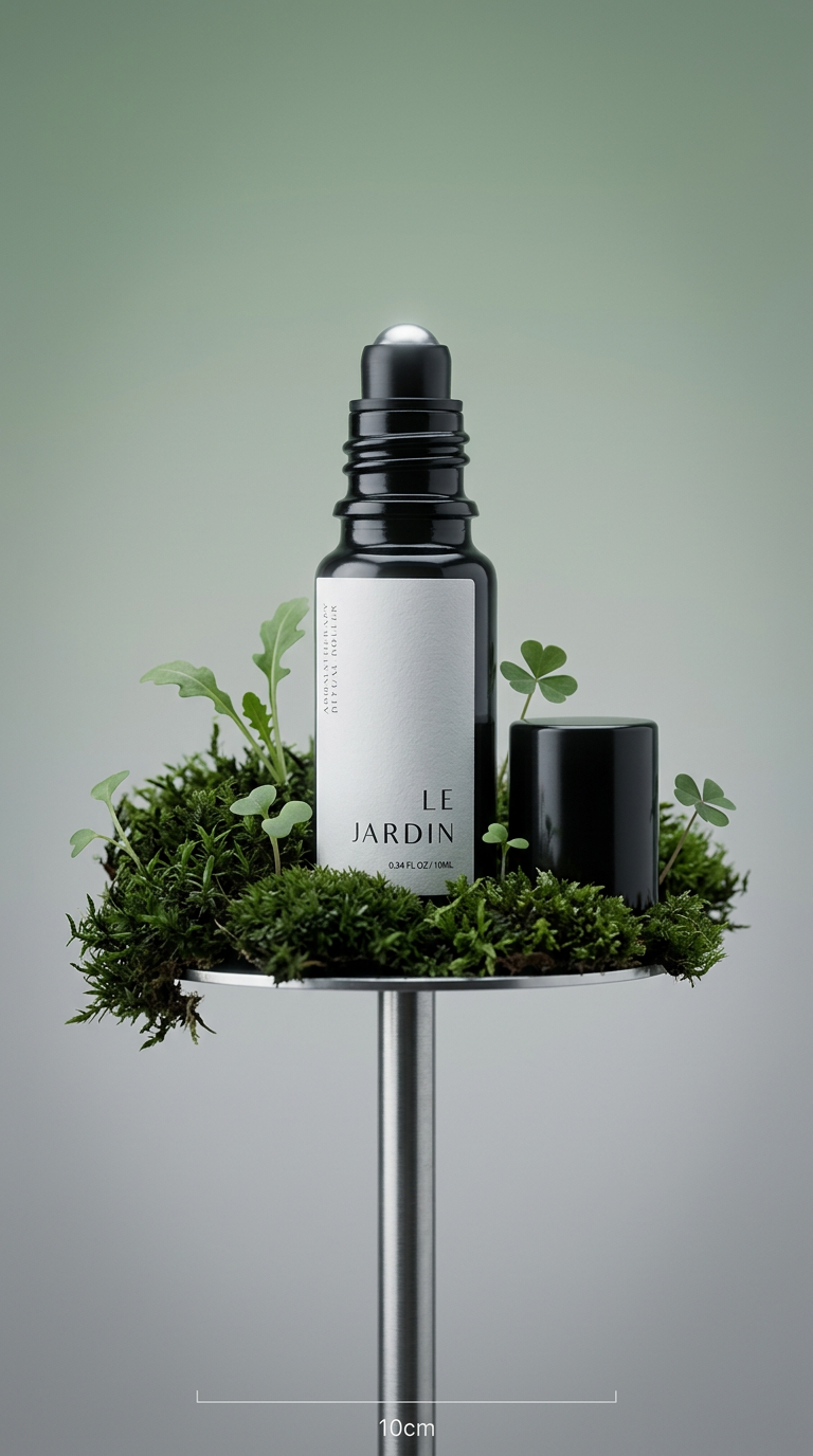 AI product shot of Le Jardin - Aromatherapy Roller