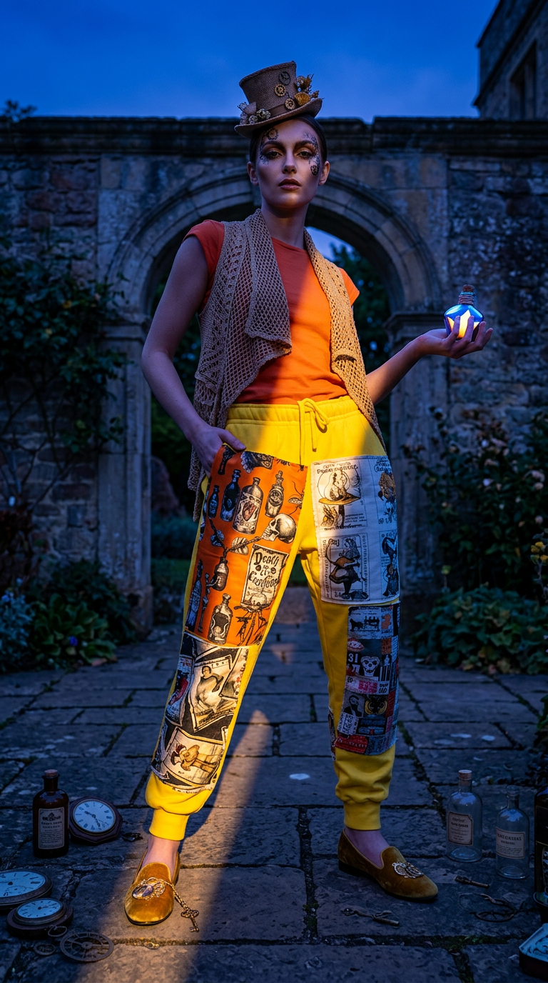 AI product shot of Mad Hatter & Magic Potion Sweats