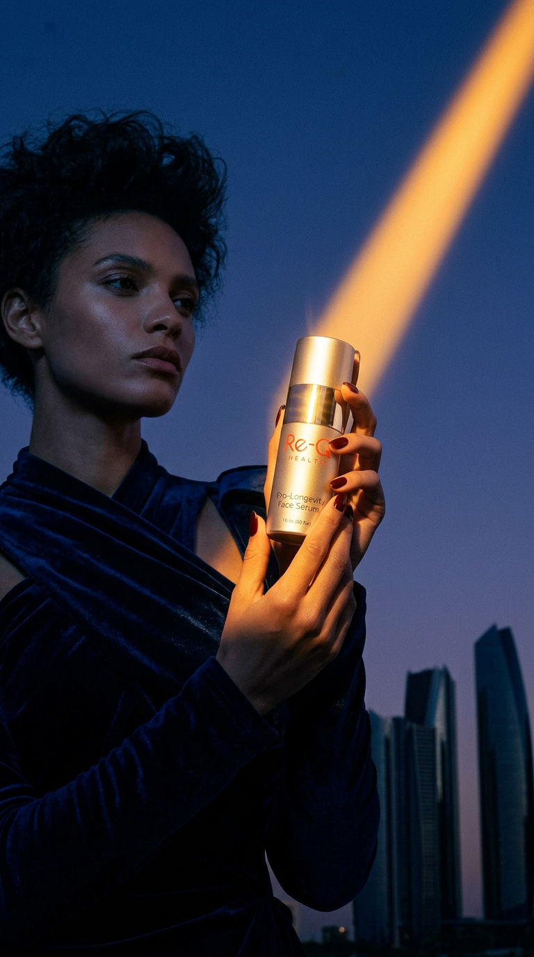 AI product shot of Pro-Longevity Face Serum