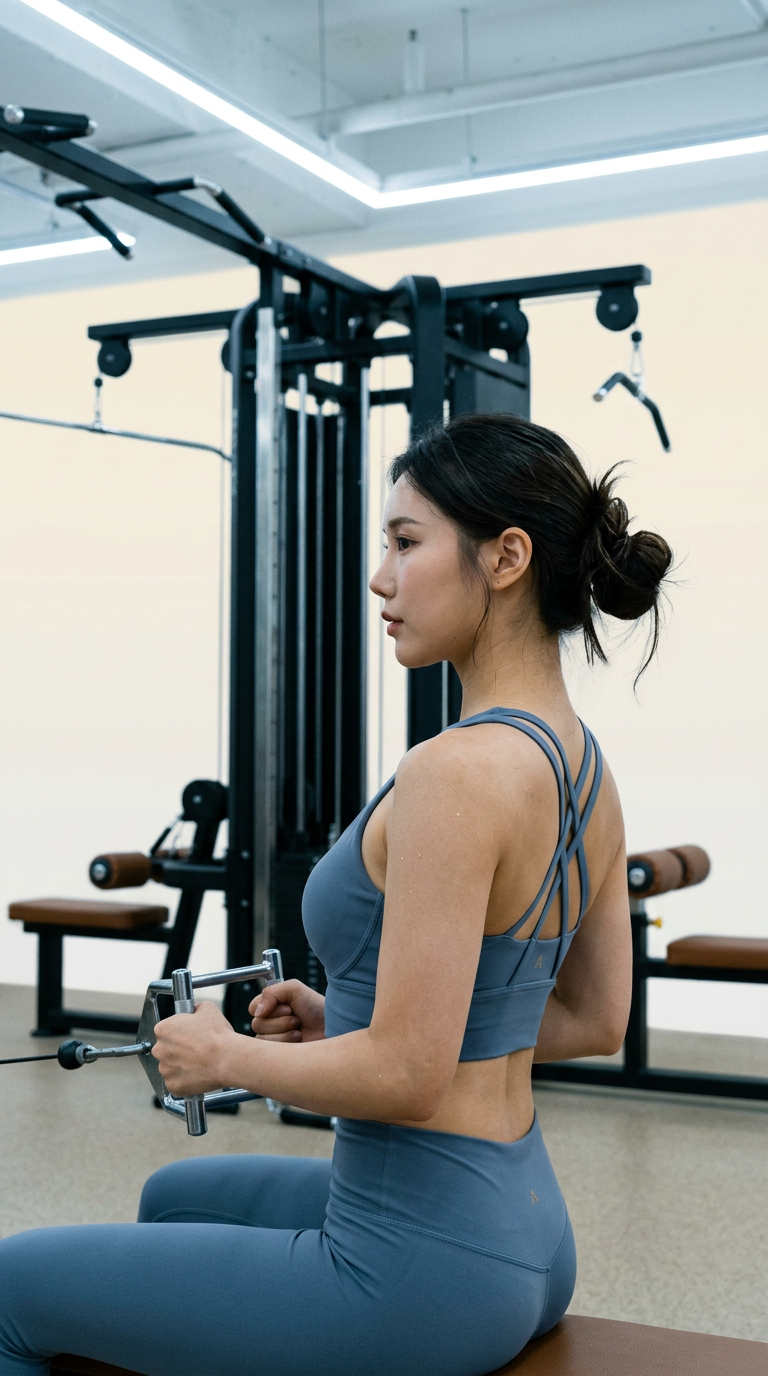 AI product shot of 슈퍼플렉스 백스트링 브라탑