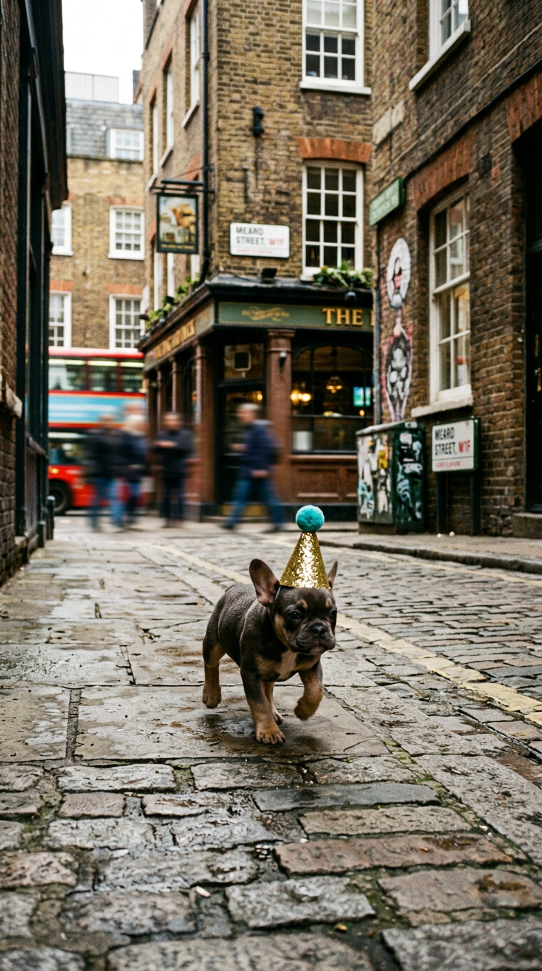 AI product shot of Glitter Party Hats For Dogs