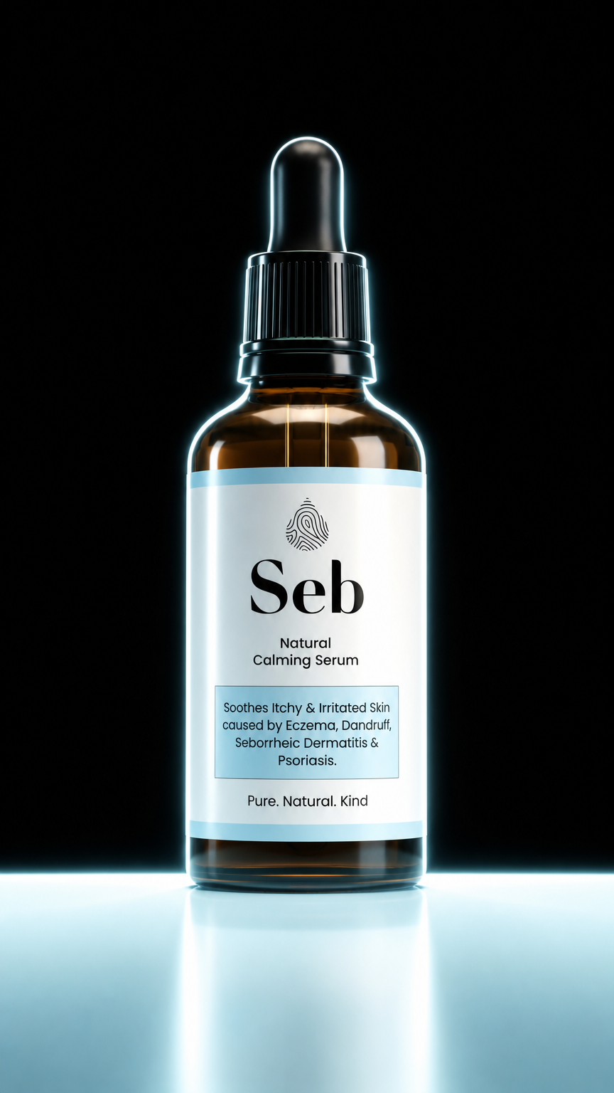 AI product shot of Seb Natural Calming Serum