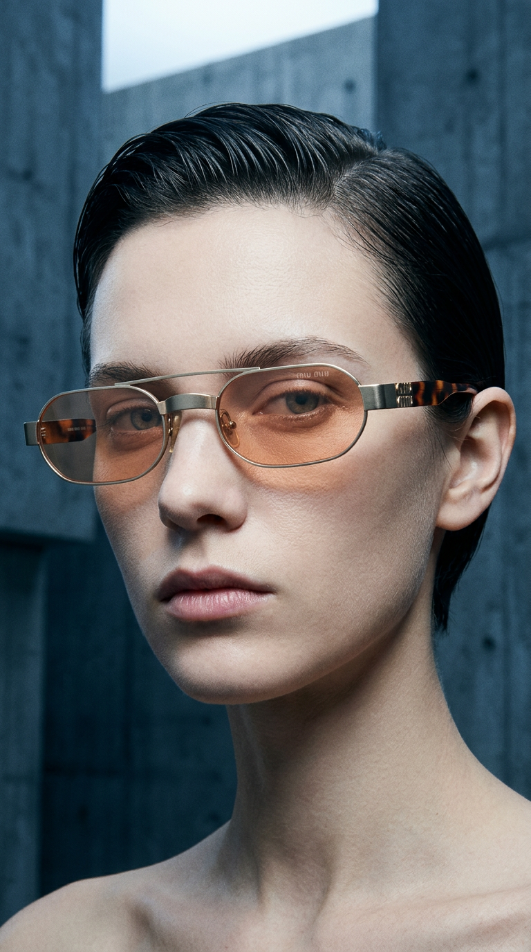 AI product shot of Miu Miu SMU B52S Γυαλιά Ηλίου