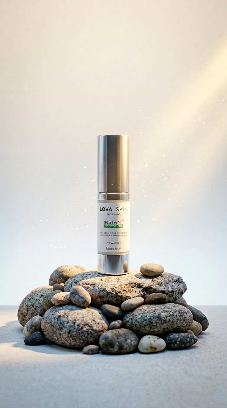 AI product shot of LOVASKIN INSTANT MOISTURIZER 15ml - Rehydrating and nourishing hand and foot cream