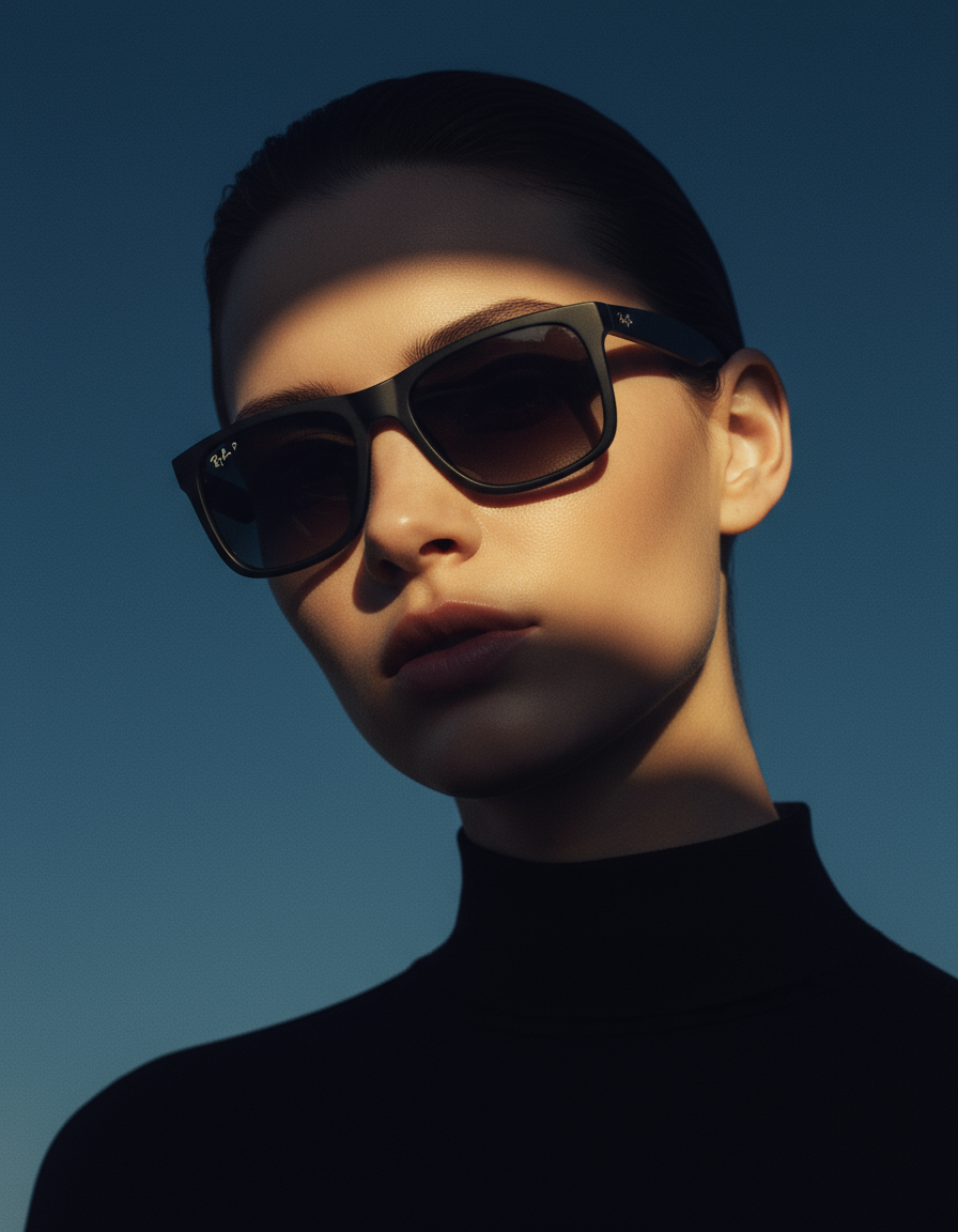 AI product shot of Ray-Ban Justin Classic RB4165 622/T3 Polarized
