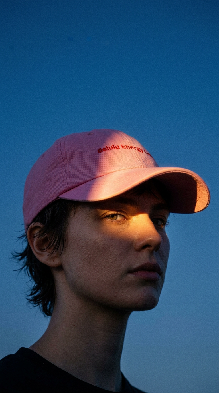 AI product shot of IN MY DELULU ERA CAP