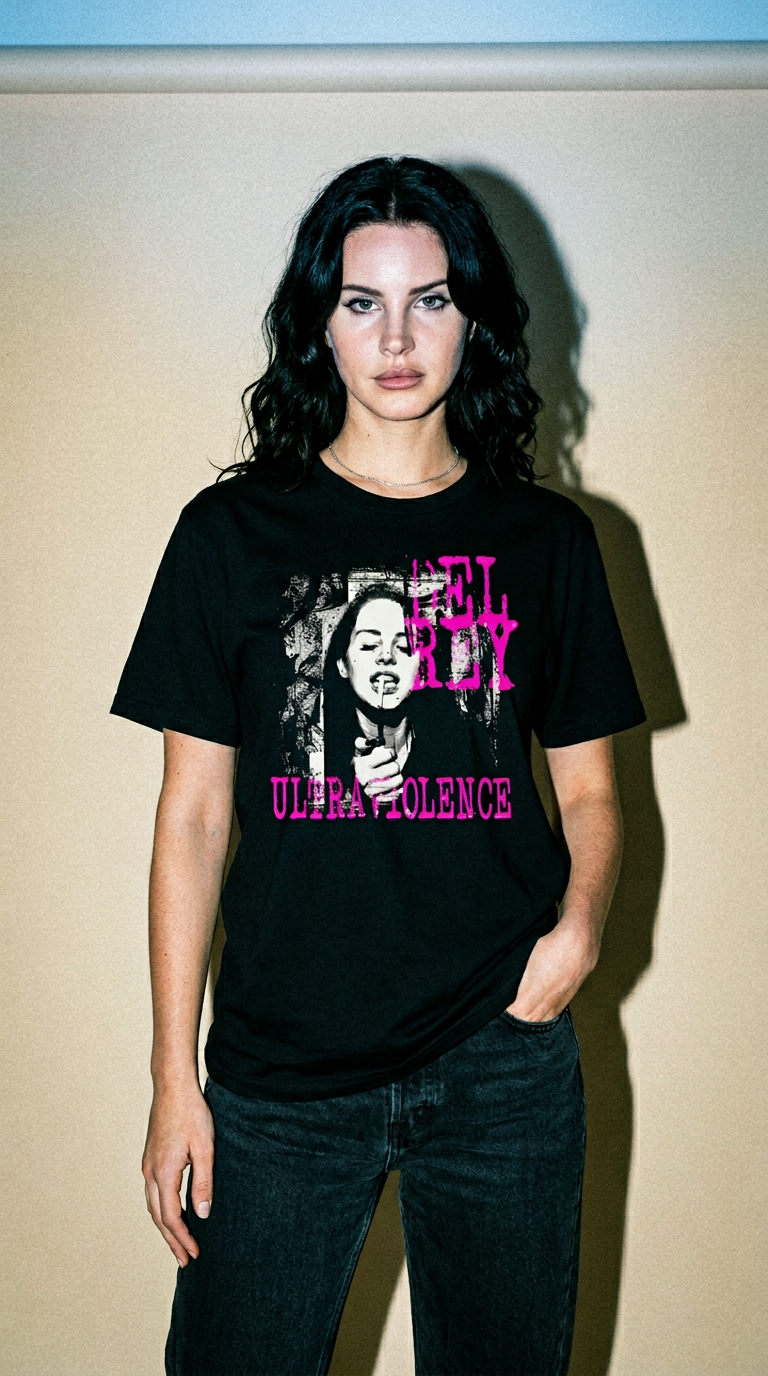 AI product shot of Lana Del Rey