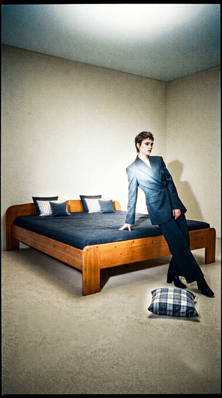 AI product shot of TÖMÖRFA ÁGY – CARINA