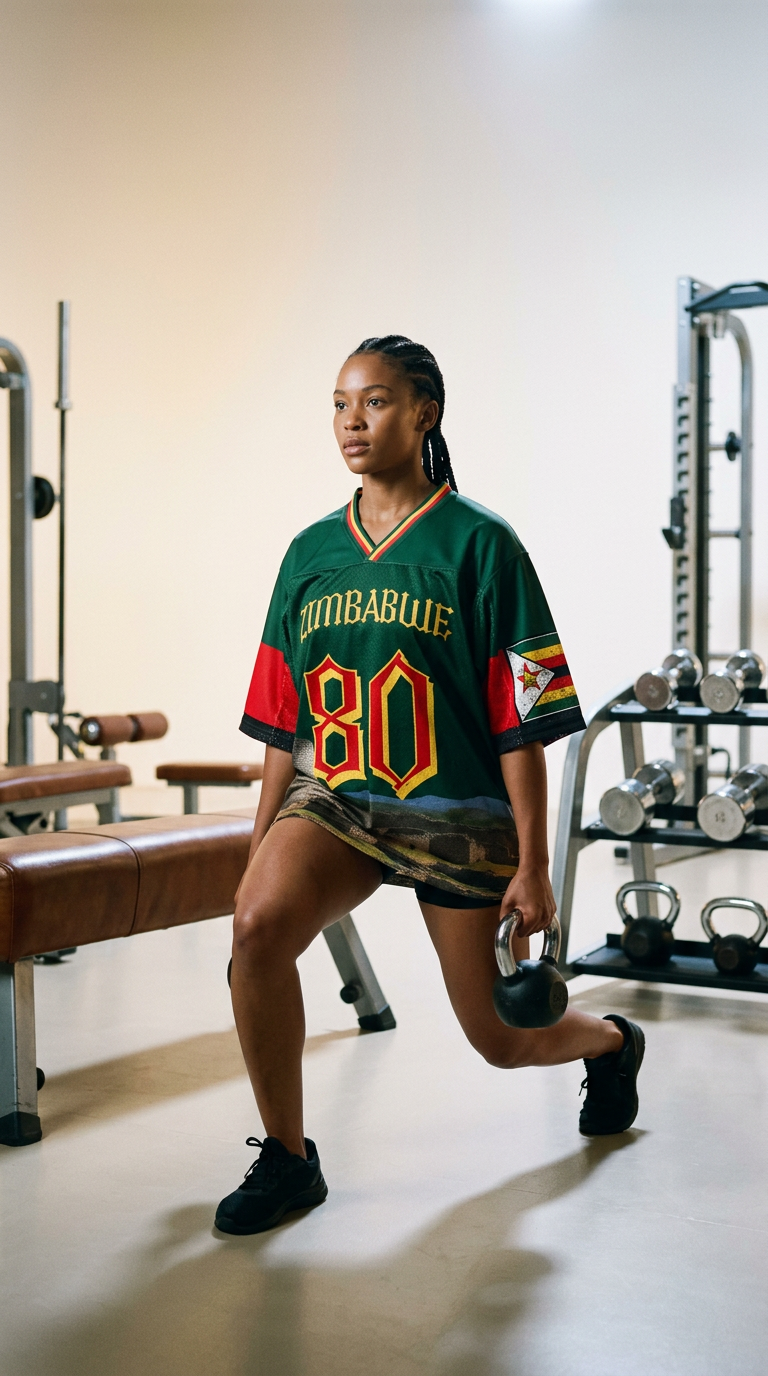 AI product shot of Zimbabwe Custom Jersey