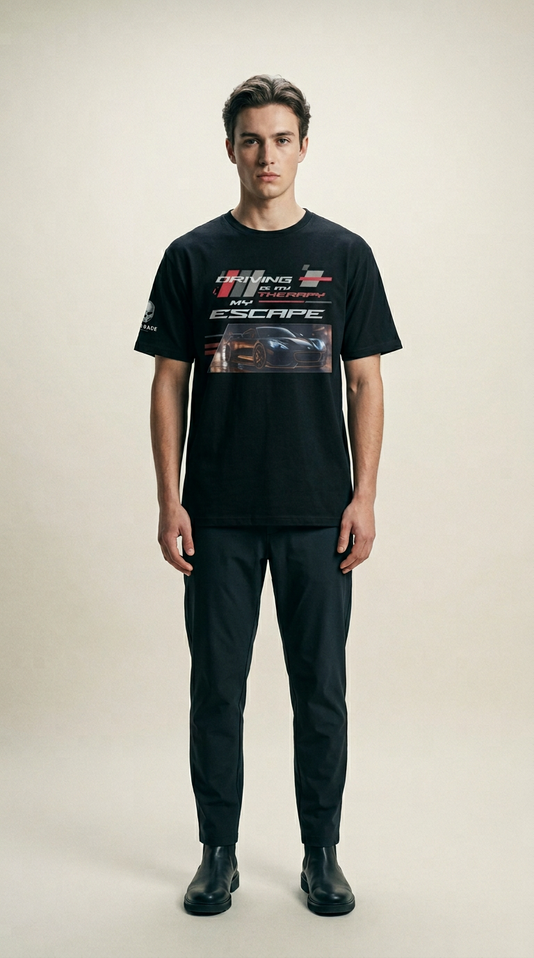 AI product shot of Escape Cotton Unisex T-Shirt