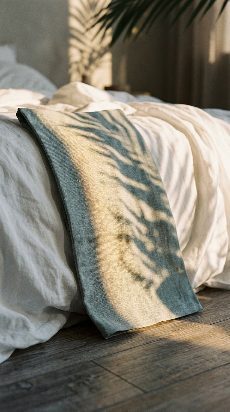 AI product shot of Kitchener Linen Guest Towels