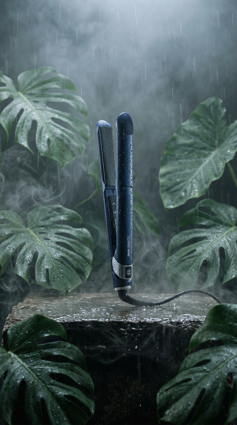 AI product shot of Cloud Nine 2IN1 Contouring Iron Pro Straightener Blue