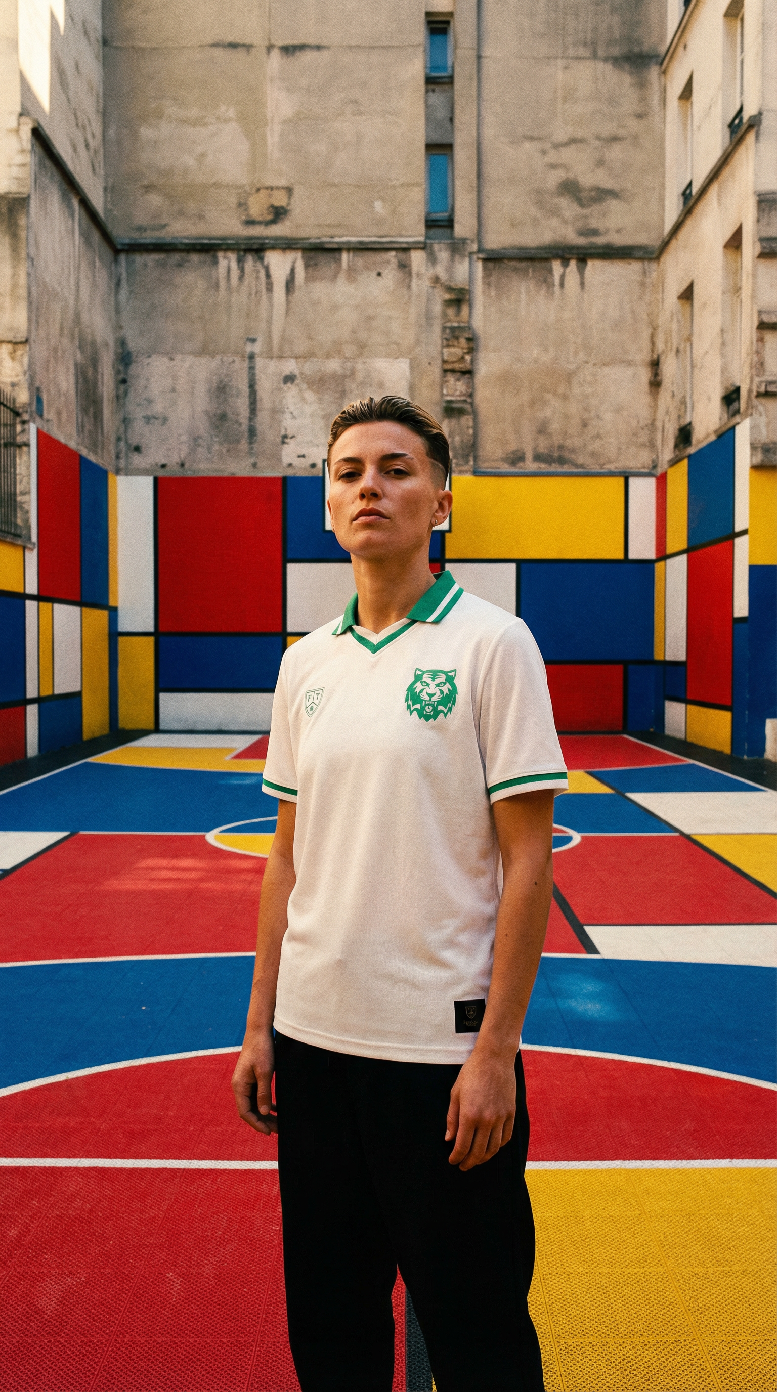 AI product shot of Camiseta El Tigre Verde Away FootballTown Color Verde/Blanco
