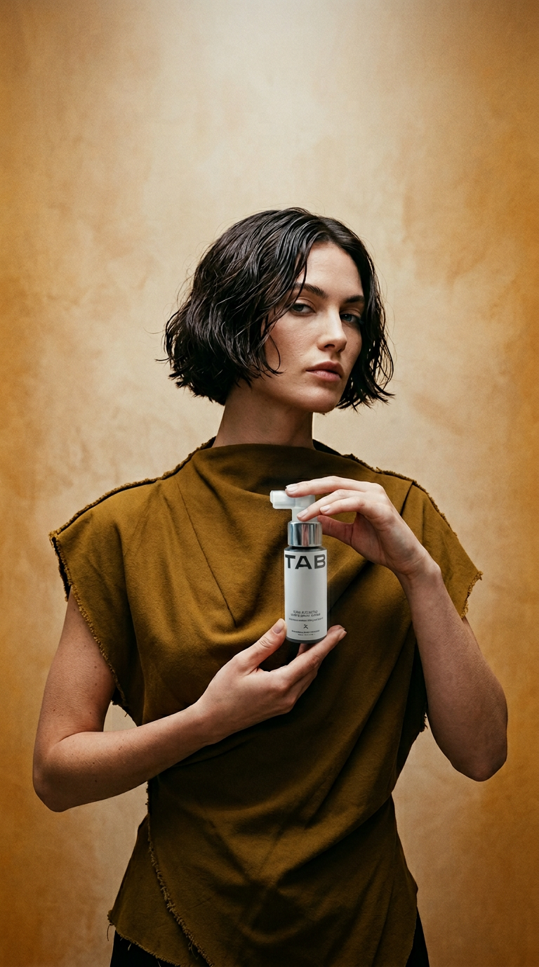 AI product shot of TECH ACTIVATED HAIR AND SCALP SERUM