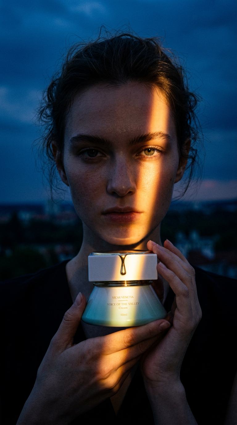 AI product shot of Voice of the Valley Cream