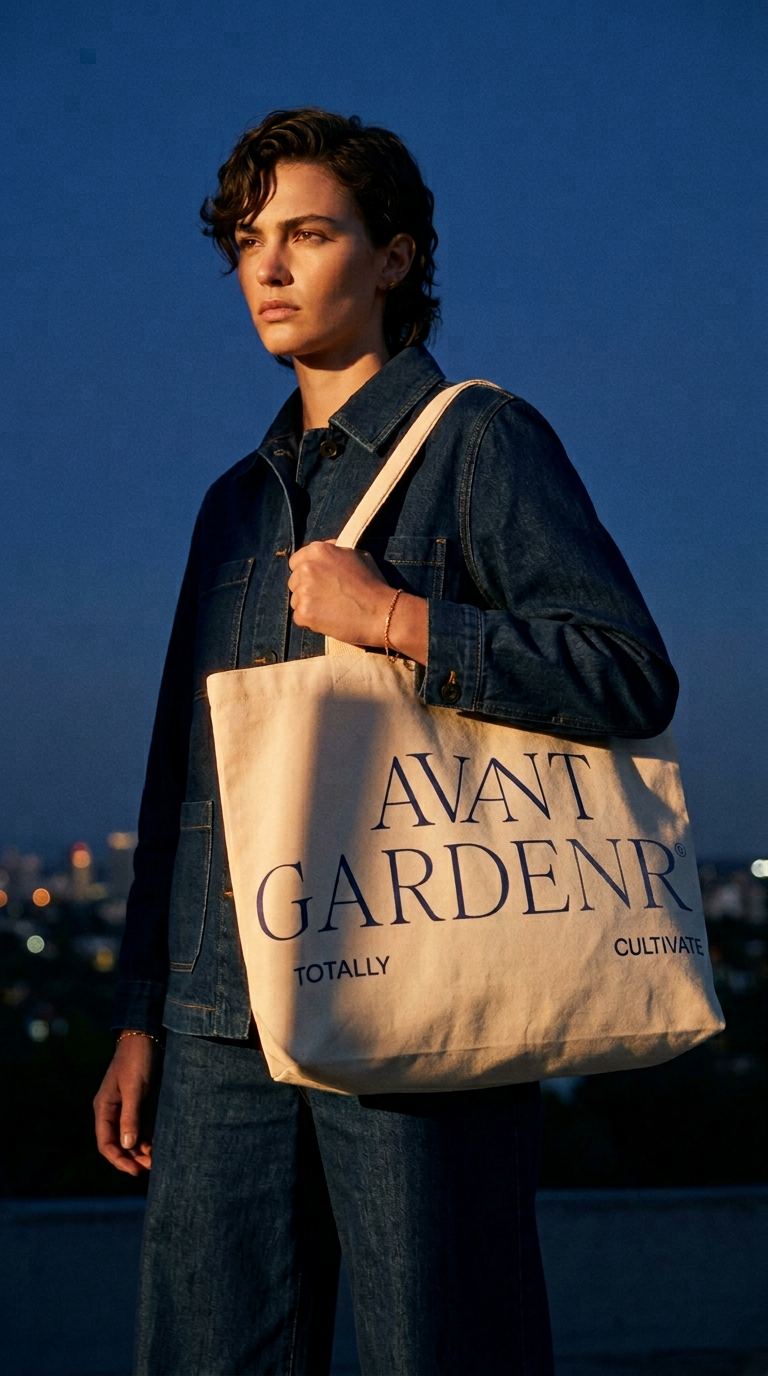 AI product shot of Avant Gardener Market Tote - natural