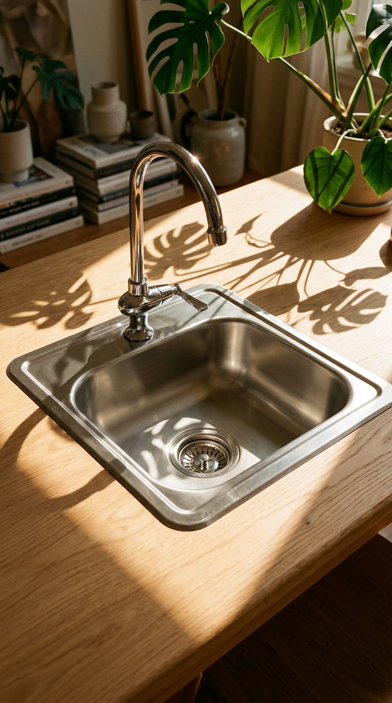 AI product shot of Kokomo Grills Built-In 15X15 Outdoor Kitchen Sink