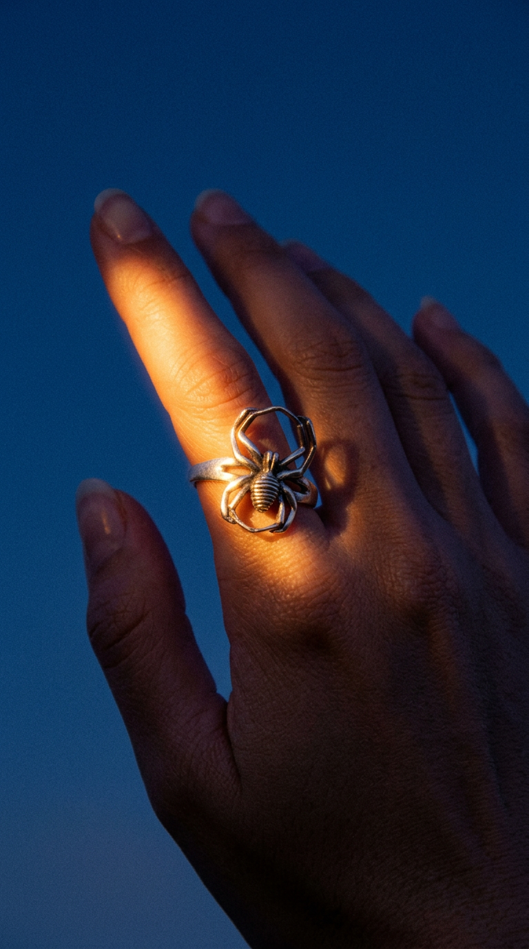 AI product shot of Αράχνη Δαχτυλίδι