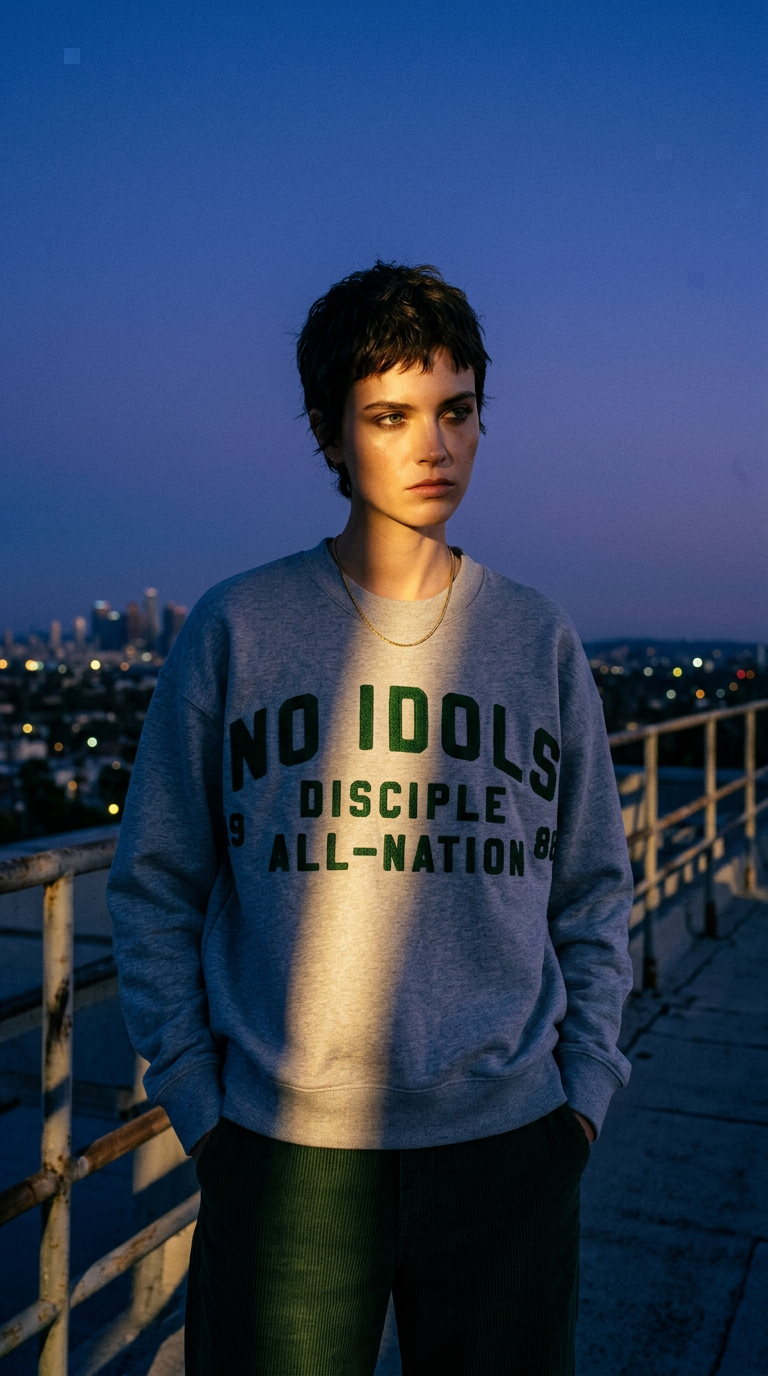 AI product shot of All-Nation Crewneck | 001