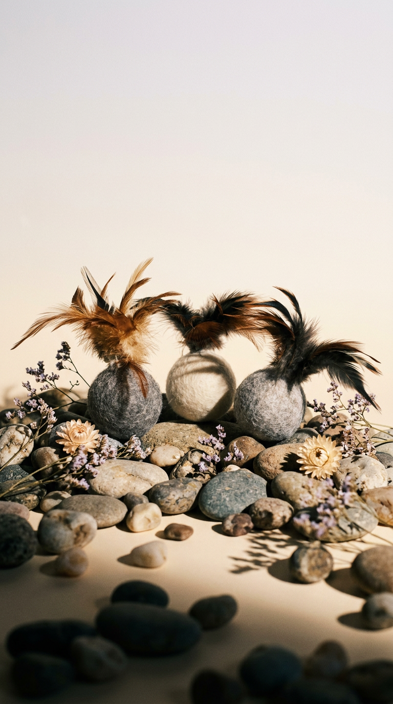 AI product shot of Feather Balls (3-pack)