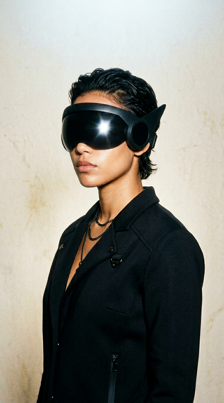 AI product shot of Rounded Protogen Visor