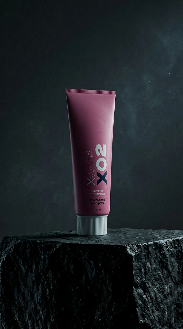 AI product shot of Xwhite™ X02 PRO Whitening Toothpaste