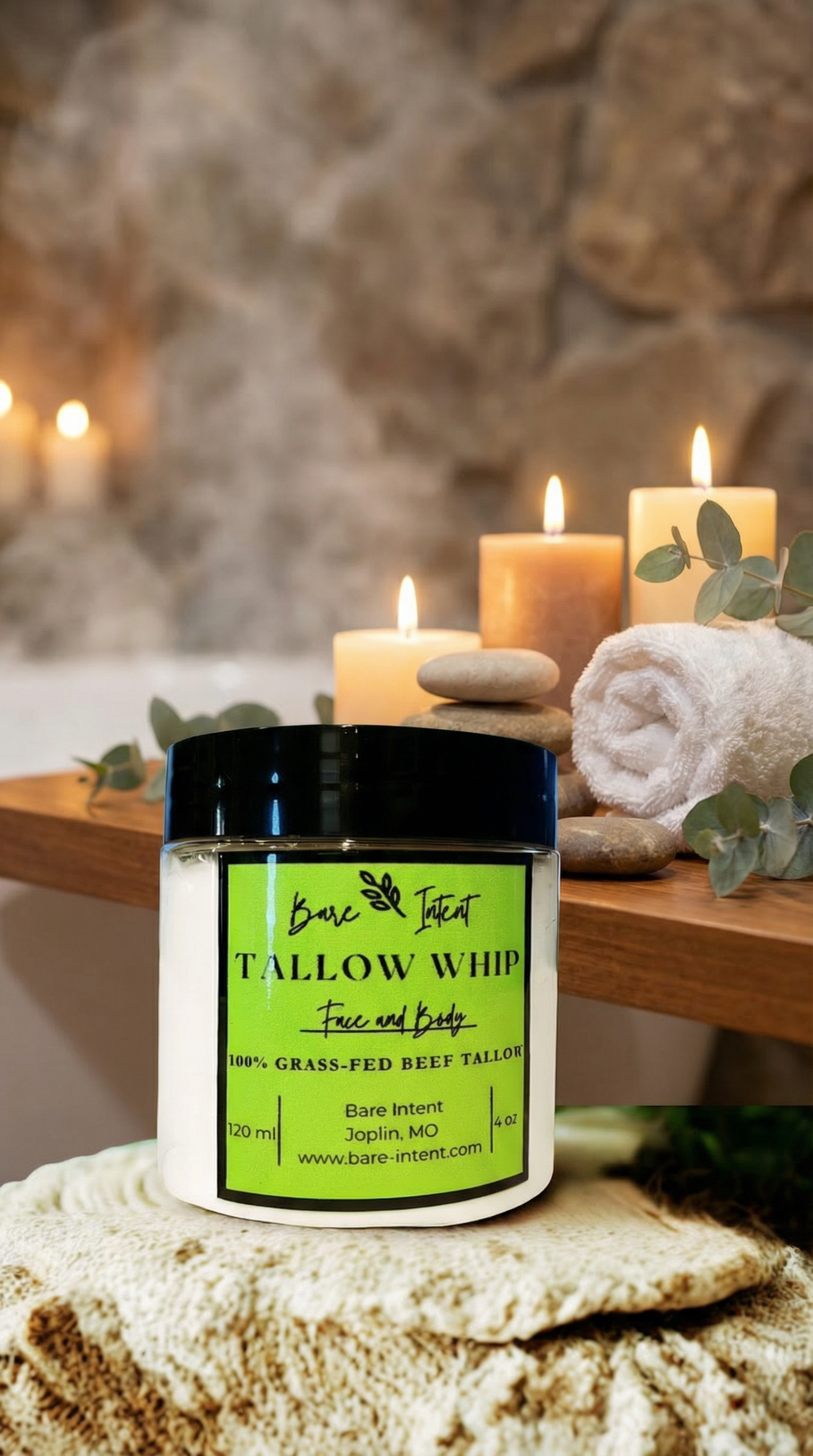AI product shot of Tallow Whip