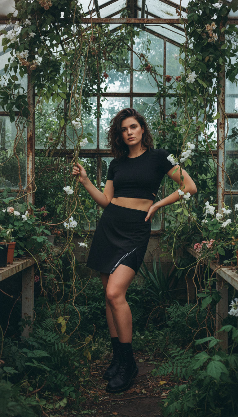 AI product shot of JolieRide Skirt cycling skirt with cycling shorts and 50+ UV protection
