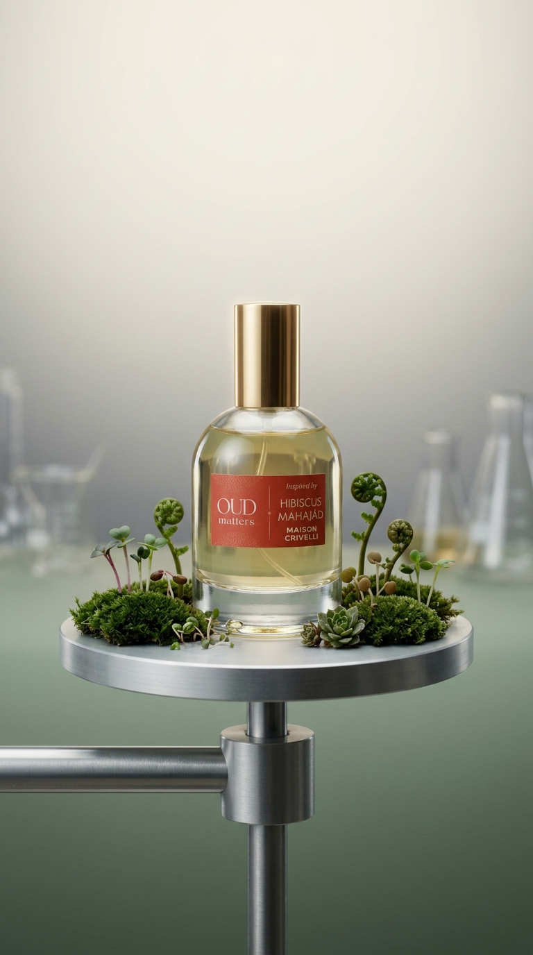 AI product shot of Inspired by Hibiscus Mahajád - Maison Crivelli