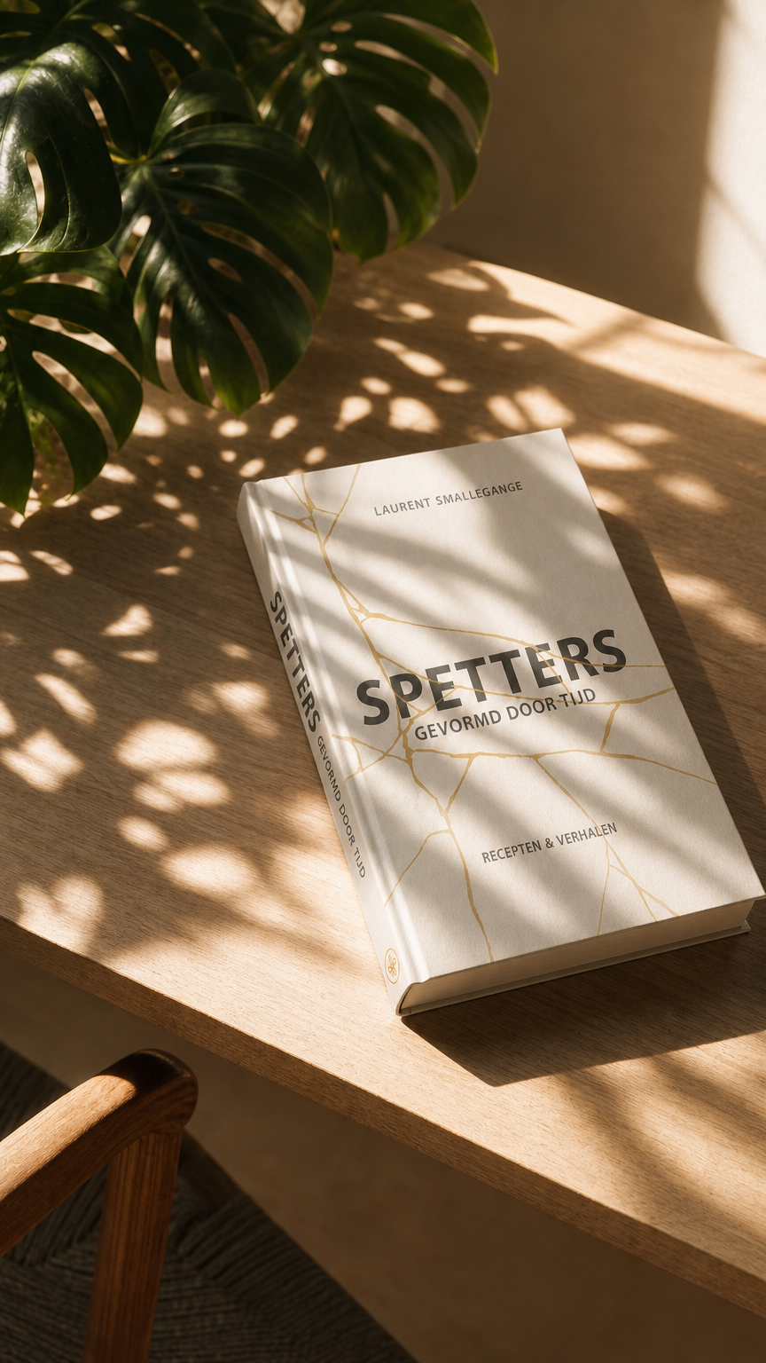 AI product shot of Spetters – Laurent Smallegange – Het Boek