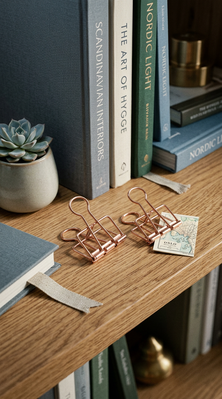 AI product shot of Papirklips - Rosa