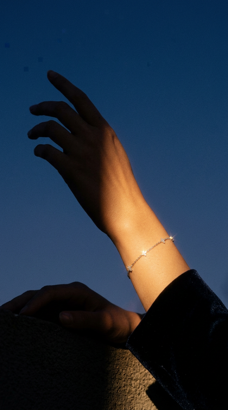 AI product shot of Enchanted Flower narukvice