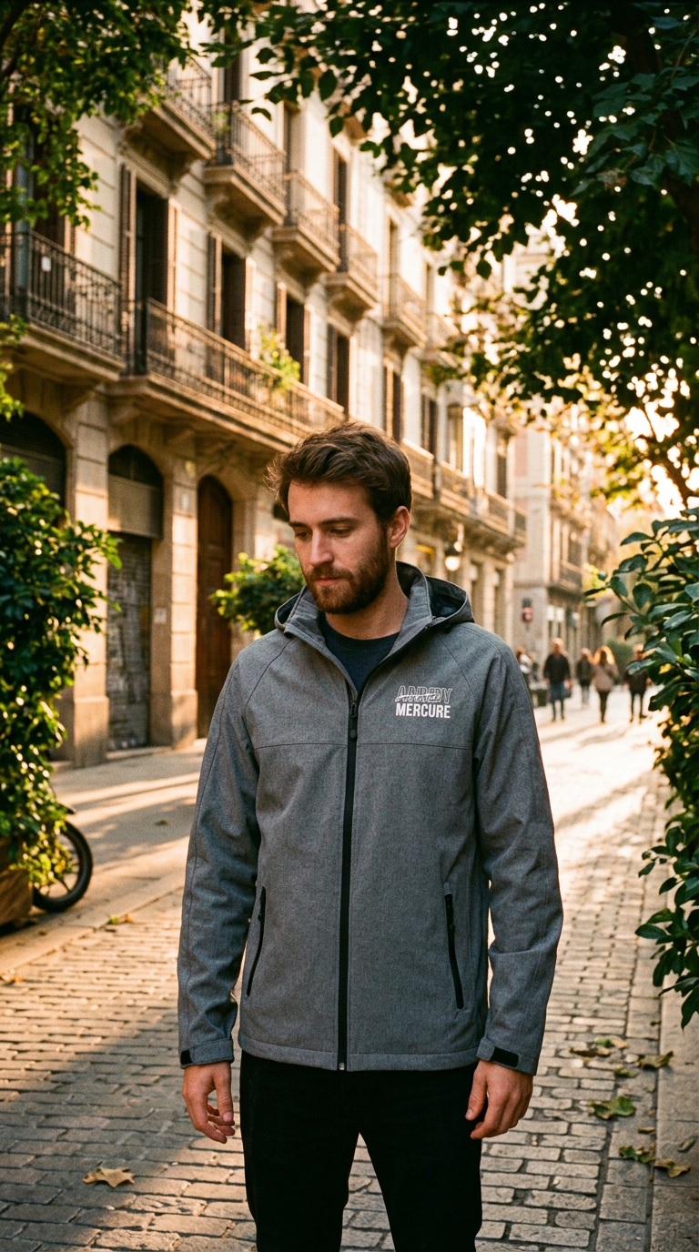 AI product shot of MERCURE WATERPROOF JACKET