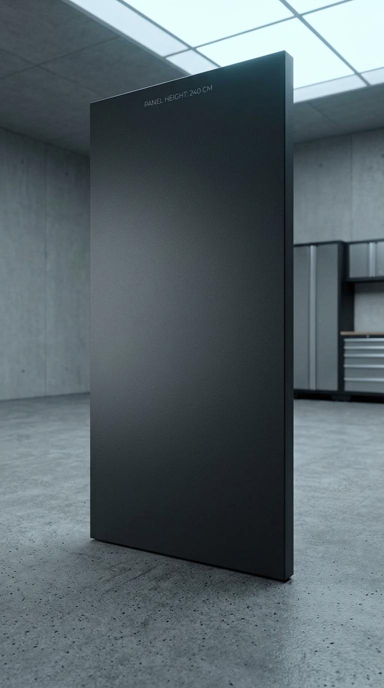 AI product shot of Dekorplatte 19mm Graphitschwarz