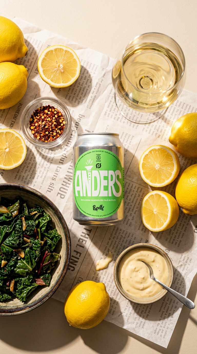 AI product shot of ANDERS - Organic Pale Ale 0.5% (6-pack)
