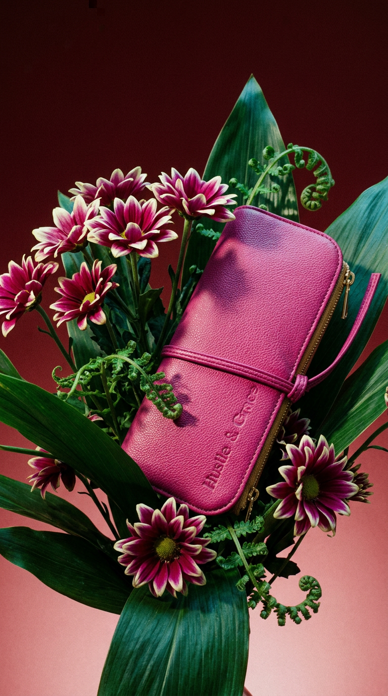 AI product shot of Marli Essentials Pouch Mulberry