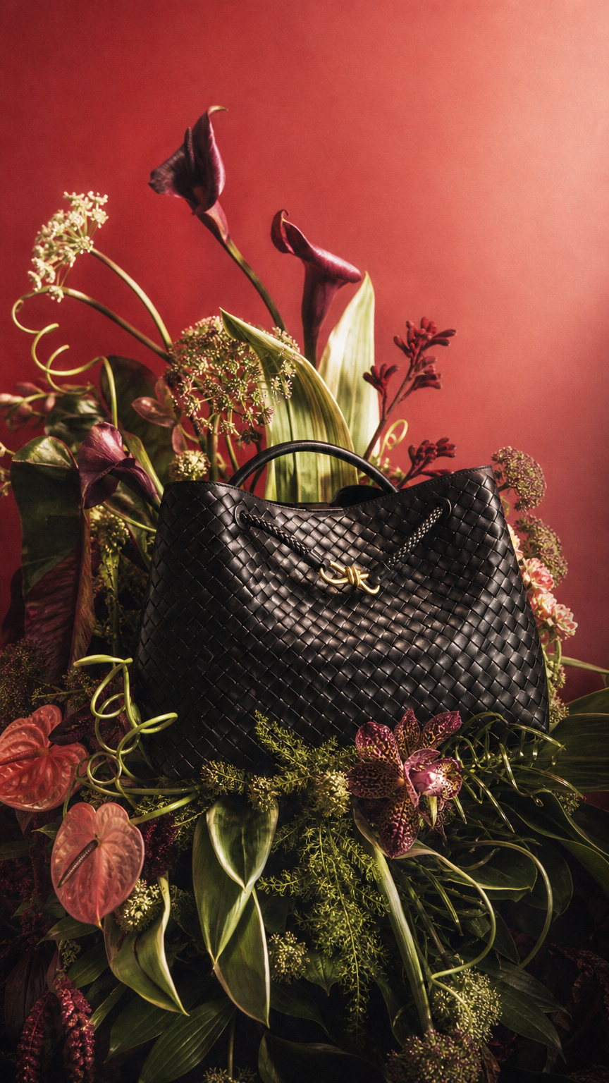 AI product shot of AMARA TOTE LARGE BLACK