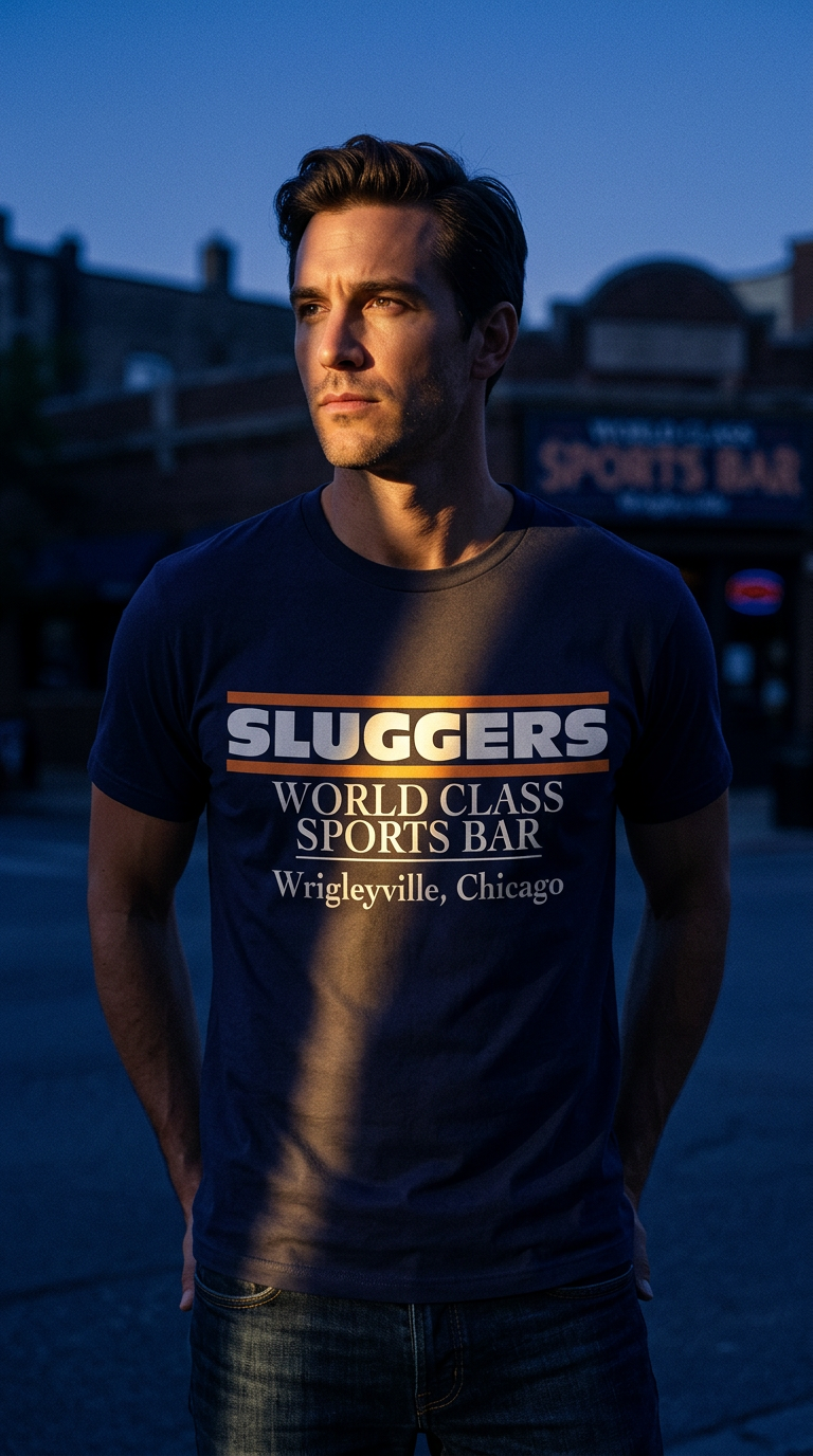 AI product shot of Sluggers 'Football Season' Tee