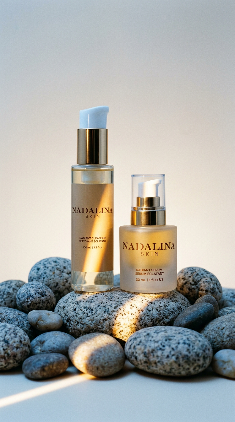 AI product shot of Radiant Skincare Duo