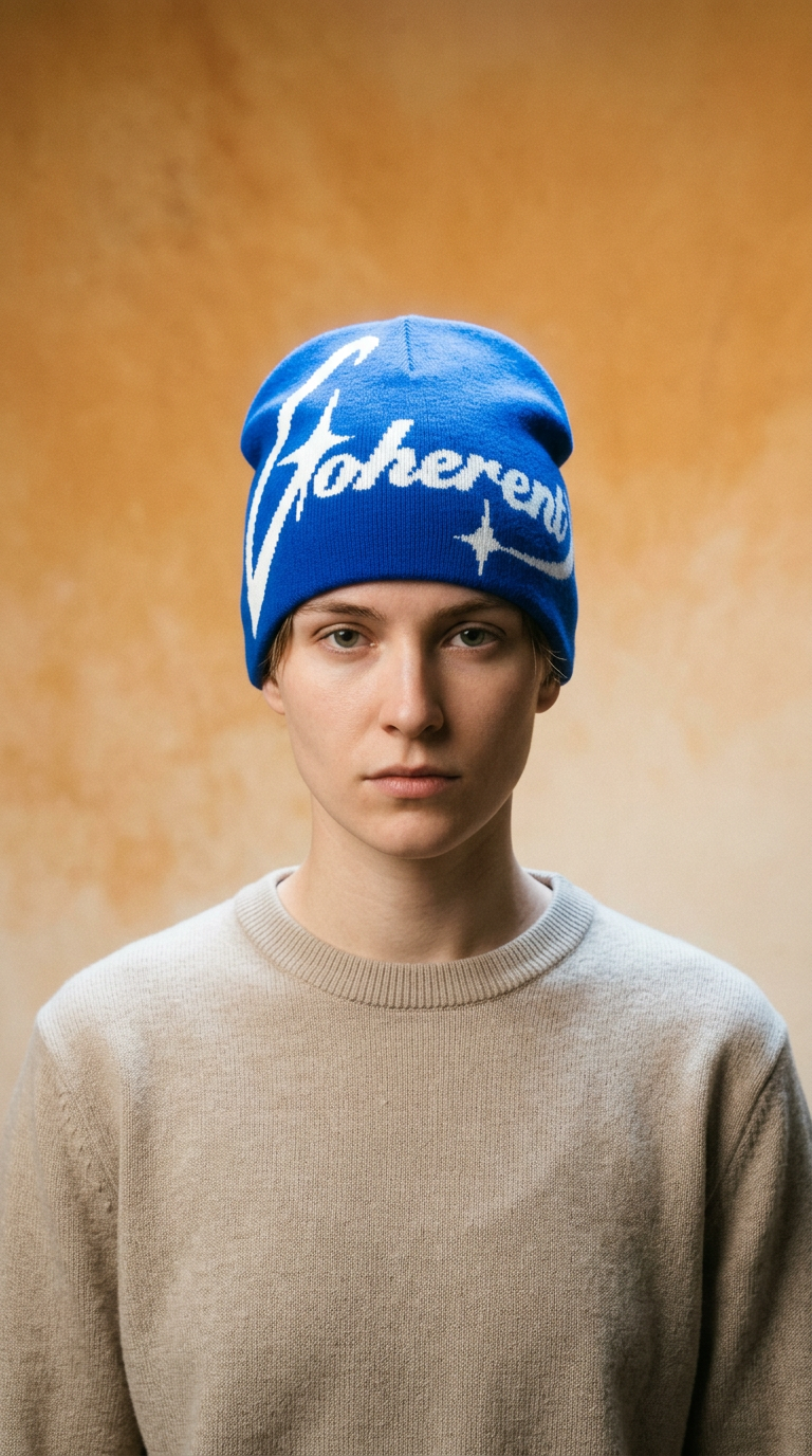 AI product shot of COHERENT BEANIE
