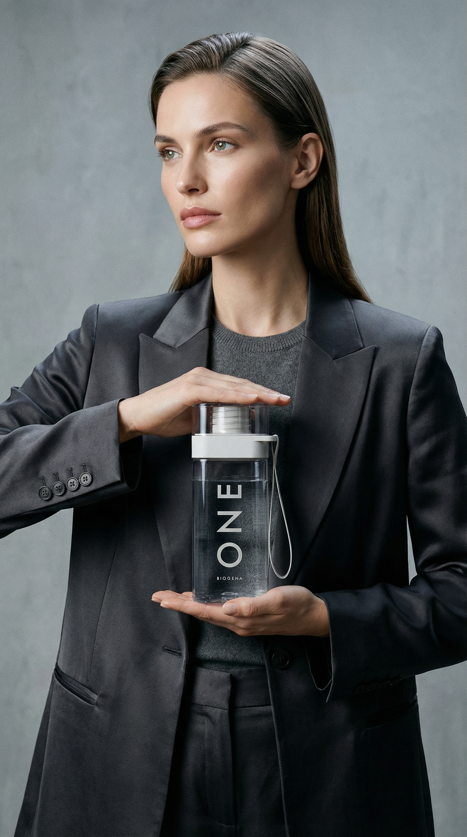 AI product shot of ONE Signature Bottle LE25