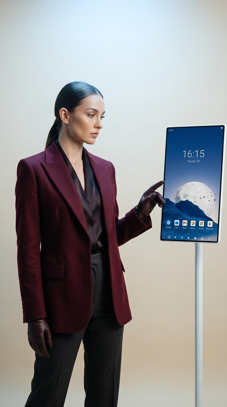 AI product shot of EquiMe 24" Touchscreen Tablet TV