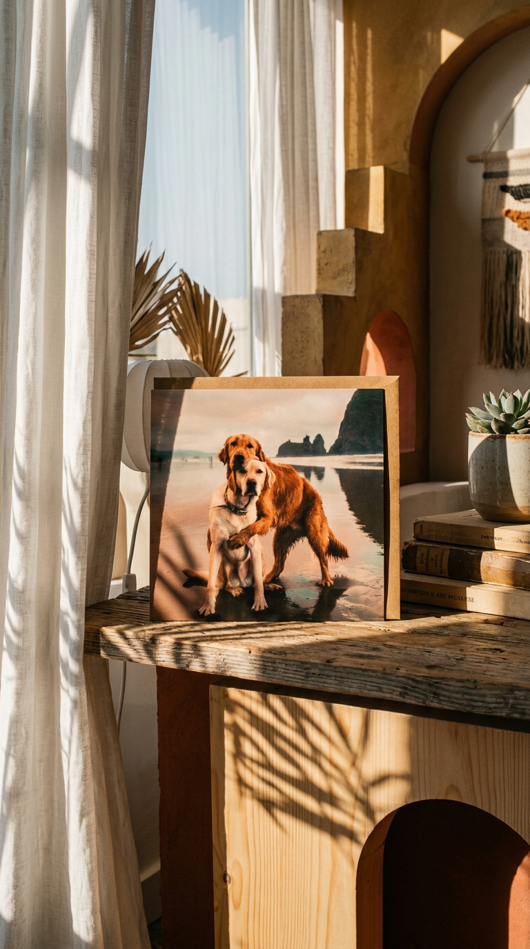 AI product shot of Beach Dog Hug